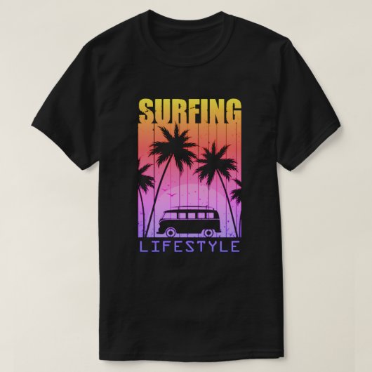 サーフィンライフスタイルTシャツ Tシャツ (デザイン正面)