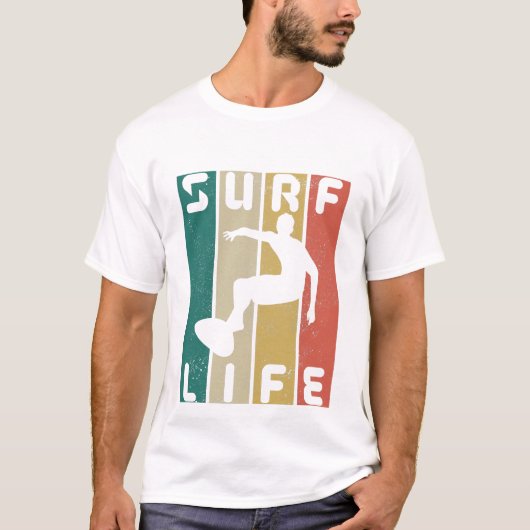 サーフィンライフ ヴィンテージサーフィン Tシャツ (正面)