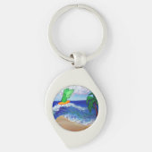 サーフィンラファエルガーディアンエンジェルカスタムキーホルダー キーホルダー (正面)