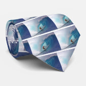 サーフィンラージブルーウェーブメンタワイ諸島 ネクタイ (ロール)