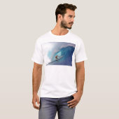 サーフィンラージブルーウェーブメンタワイ諸島 Tシャツ (正面フル)