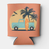 サーフィンレトロクーラーボックス 缶クーラー (正面)