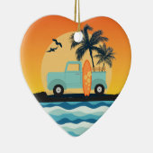 サーフィンレトロセラミックオーナメント セラミックオーナメント (右)