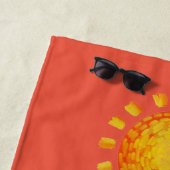 サーフィンレトロビーチタオル ビーチタオル (インサイチュ)