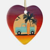 サーフィンレトロ セラミックオーナメント (右)