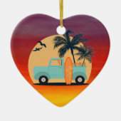 サーフィンレトロ セラミックオーナメント (正面)