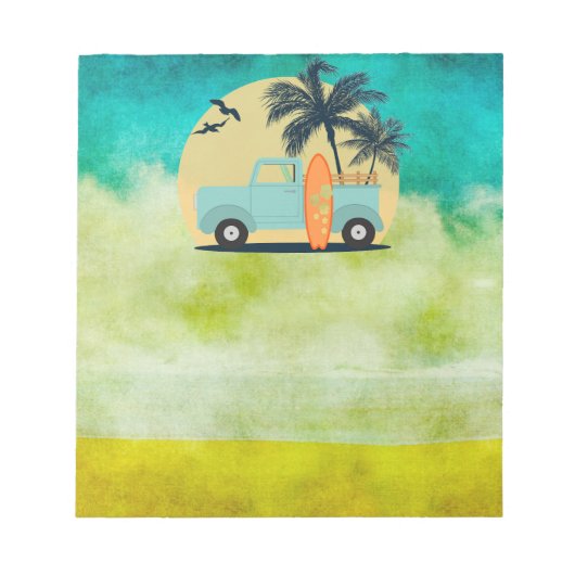 サーフィンレトロ ノートパッド (正面)