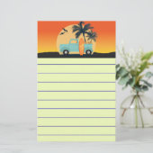 サーフィンレトロ 便箋 (スタンド正面)