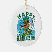 サーフィンレプレシャンハワイアンSt patricks day セラミックオーナメント (右)