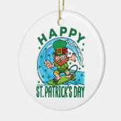 サーフィンレプレシャンハワイアンSt patricks day セラミックオーナメント (左)