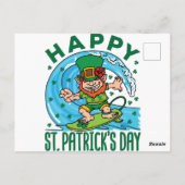 サーフィンレプレシャンハワイアンSt patricks day ポストカード (裏面)