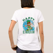 サーフィンレプレシャンハワイアンSt patricks day Tシャツ (裏面)