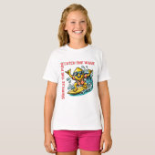 サーフィンレモンウェーブアドベンチャーおもしろい Tシャツ (正面フル)
