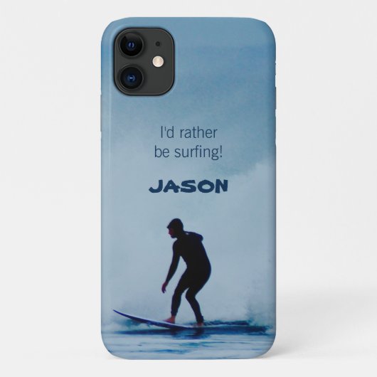 サーフィン中 iPhone カーゼット Case-Mate iPhoneケース (裏面)