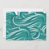 サーフィン主題誕生日招待状 招待状 (裏面)