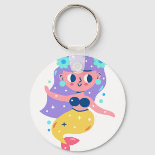 サーフィン人魚 キーホルダー