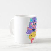 サーフィン人魚 コーヒーマグカップ (正面左)