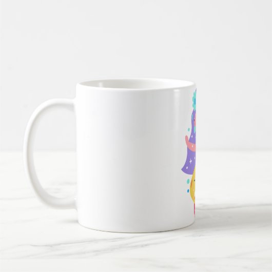 サーフィン人魚 コーヒーマグカップ (左)