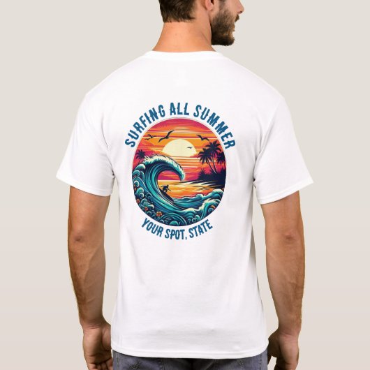 サーフィン全夏 Tシャツ (裏面)