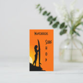 サーフィン名刺ビーチ、サーフボード、サーファー アドバイスカード (スタンド正面)