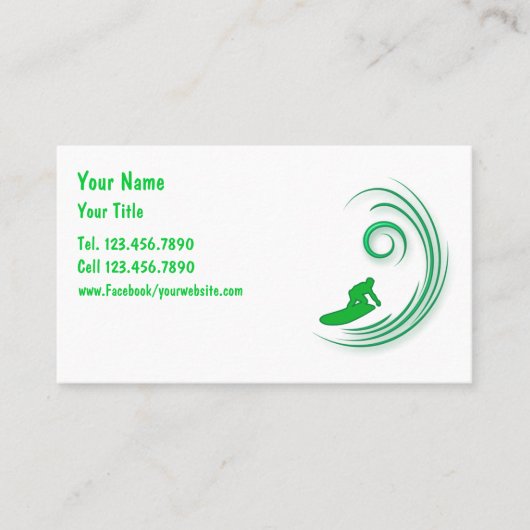 サーフィン名刺 名刺 (正面)