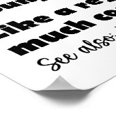 サーフィン女おもしろいの子の定義サーファー女の子 ポスター (角)