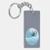 サーフィン好き キーホルダー (正面左)