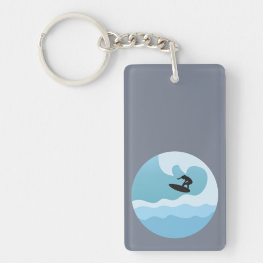 サーフィン好き キーホルダー (正面)