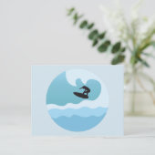 サーフィン好き ポストカード (スタンド正面)