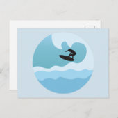 サーフィン好き ポストカード (正面/裏面)