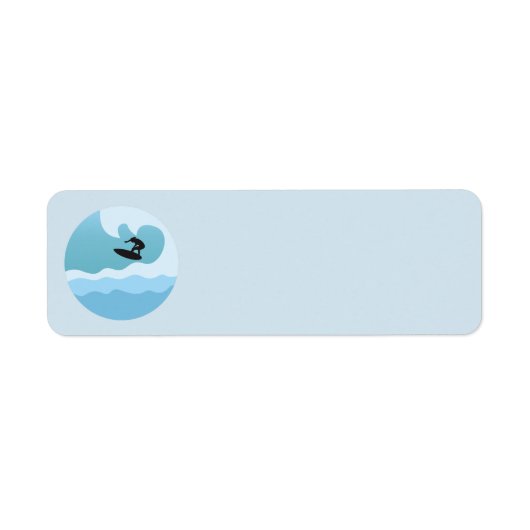 サーフィン好き ラベル (正面)