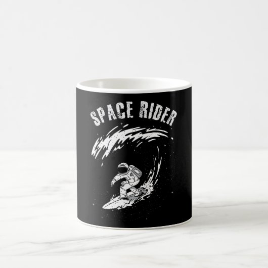 サーフィン宇宙飛行士スペースライダー コーヒーマグカップ (中央)