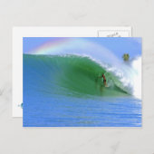 サーフィン完璧な波。 ポストカード (正面/裏面)