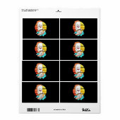 サーフィン寿司 ラベル (フルシート)