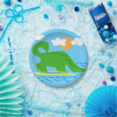 サーフィン恐竜紙プレート ペーパープレート (パーティー)