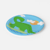 サーフィン恐竜紙プレート ペーパープレート (アングル)