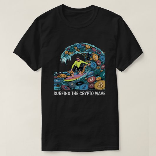 サーフィン暗号 Tシャツ (デザイン正面)
