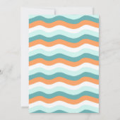 サーフィン最高！サーフビーチ　サーフィン最高！誕生日パーティー招待状 招待状 (裏面)