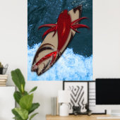 サーフィン最高！ ポスター (ホームオフィス)