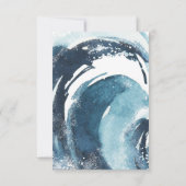 サーフィン楽しんでね | ビーチサーフボード 子供の誕生日 サンキューカード (裏面)