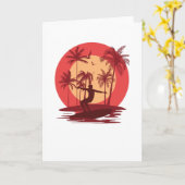 サーフィン楽園 カード (黄色い花)