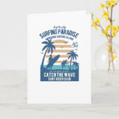 サーフィン楽園 カード (黄色い花)