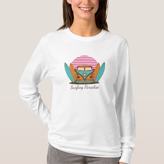 サーフィン楽園 Tシャツ (正面)