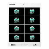 サーフィン母 ラベル (フルシート)