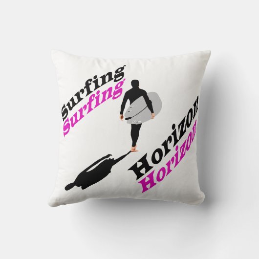 サーフィン水平装飾用クッション クッション (裏面)