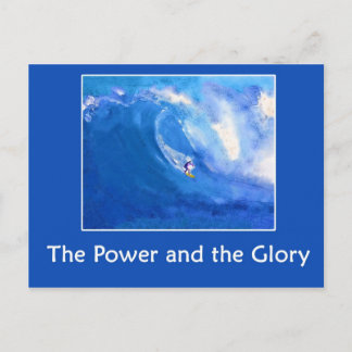 サーフィン水彩 ポストカード