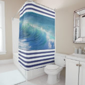 サーフィン波 シャワーカーテン (インサイチュ)
