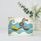 サーフィン波 ポストカード (スタンド正面)