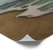 サーフィン海ウェーブスサマーサンセットドーン ポスター (角)