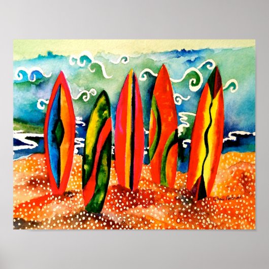 サーフィン準備完了 ポスター (正面)